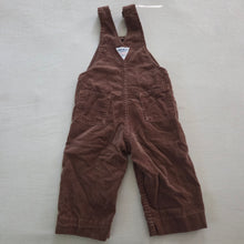 Load image into Gallery viewer, Vintage 70s Oshkosh Brown Cord Overalls 2t
