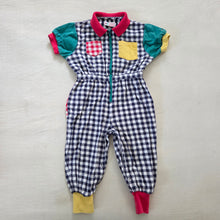 Load image into Gallery viewer, Vintage Gymboree Colorful Gingham Pantsuit 2t

