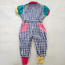 Load image into Gallery viewer, Vintage Gymboree Colorful Gingham Pantsuit 2t
