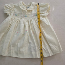 Load image into Gallery viewer, Vintage 60s Floral Embroidered Smocked Dress 6-9 months
