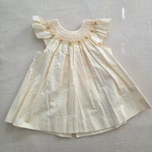 Load image into Gallery viewer, Yellow Neck Smocked Dress 6-9 months
