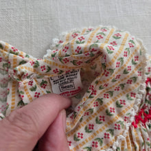 Load image into Gallery viewer, Vintage Pixelated Floral Smocked Dress 6-12 months
