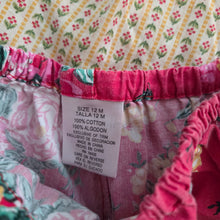 Load image into Gallery viewer, Vintage Pixelated Floral Smocked Dress 6-12 months
