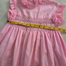 Load image into Gallery viewer, Vintage Smocked Pink Sleeveless Dress 4t
