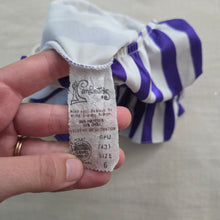 Load image into Gallery viewer, Vintage Purple Striped Swimsuit 3t
