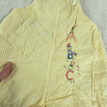Load image into Gallery viewer, Vintage ABC Guys Striped Romper 3-6 months
