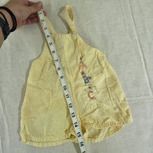Load image into Gallery viewer, Vintage ABC Guys Striped Romper 3-6 months
