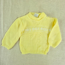 Load image into Gallery viewer, Vintage "Boy" Knit Sweater 0-3 months
