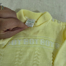 Load image into Gallery viewer, Vintage "Boy" Knit Sweater 0-3 months
