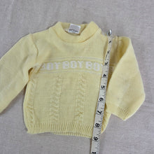 Load image into Gallery viewer, Vintage "Boy" Knit Sweater 0-3 months
