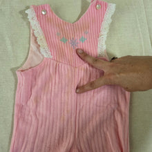 Load image into Gallery viewer, Vintage Pink Flower Pantsuit 6 months
