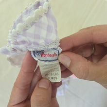Load image into Gallery viewer, Vintage Flower Gingham Swing Top 12 months
