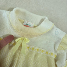 Load image into Gallery viewer, Vintage Healthtex Yellow Girly Bodysuit 6 months
