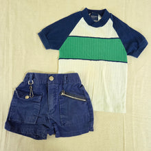 Load image into Gallery viewer, Vintage Boys Blue/Green Outfit 3t
