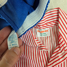Load image into Gallery viewer, Vintage Red/Blue Outfit Bundle 9-12 months
