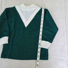Load image into Gallery viewer, Vintage Green Ribbed Long Sleeve 2t
