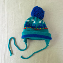 Load image into Gallery viewer, Vintage Colorful Train Beanie 6-9 months
