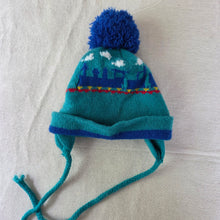 Load image into Gallery viewer, Vintage Colorful Train Beanie 6-9 months

