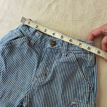 Load image into Gallery viewer, Y2k Baseball Striped Jean Shorts 3t
