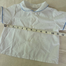Load image into Gallery viewer, Vintage White Buttondown Shirt 12 months
