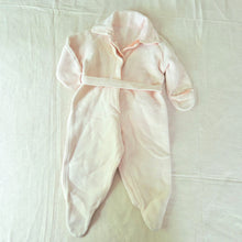 Load image into Gallery viewer, Vintage 40s/50s Pink Footed Bodysuit 6-9 months
