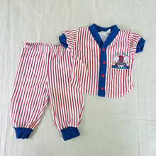 Load image into Gallery viewer, Vintage Baseball Matching Set 3 months
