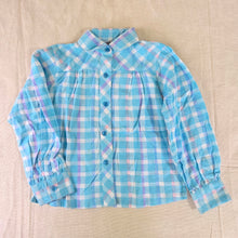 Load image into Gallery viewer, Vintage Girly Plaid Buttondown 4t/5t
