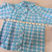 Load image into Gallery viewer, Vintage Girly Plaid Buttondown 4t/5t
