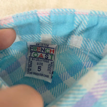 Load image into Gallery viewer, Vintage Girly Plaid Buttondown 4t/5t

