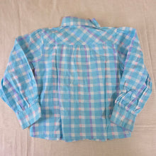 Load image into Gallery viewer, Vintage Girly Plaid Buttondown 4t/5t
