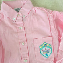 Load image into Gallery viewer, Vintage Pink Buttondown Long Sleeve kids 7
