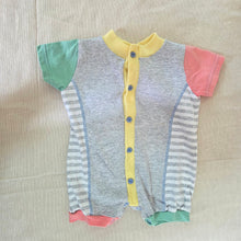 Load image into Gallery viewer, Vintage Striped Pastel Cotton Romper 6-9 months
