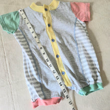 Load image into Gallery viewer, Vintage Striped Pastel Cotton Romper 6-9 months
