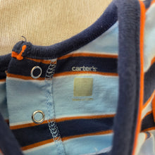 Load image into Gallery viewer, Y2k Turtle Striped Cotton Romper 12 months
