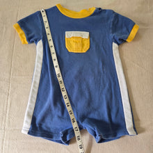 Load image into Gallery viewer, Vintage Color Block Romper 12 months
