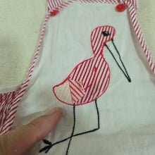 Load image into Gallery viewer, Vintage 50s/60s Crane Ruffle Bum Sunsuit 12 months
