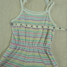 Load image into Gallery viewer, Vintage Pastel Striped Romper 12 months
