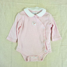 Load image into Gallery viewer, Y2k Pink Striped Cotton Romper 3-6 months
