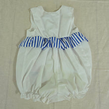 Load image into Gallery viewer, Vintage Sailboat Girly Romper 6-9 months
