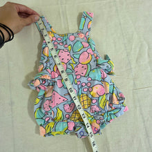 Load image into Gallery viewer, Vintage Colorful Fruit Cotton Shortalls 6-9 months
