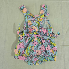 Load image into Gallery viewer, Vintage Colorful Fruit Cotton Shortalls 6-9 months
