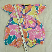 Load image into Gallery viewer, Vintage Colorful Floral Cotton Romper 6 months
