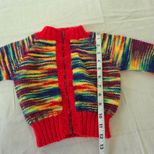 Load image into Gallery viewer, Vintage Rainbow Chunky Knit Sweater 18 months
