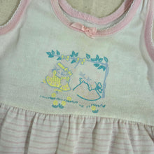 Load image into Gallery viewer, Vintage Kitties Striped Romper 3-6 months
