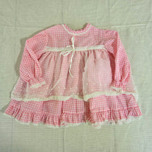 Load image into Gallery viewer, Vintage Pink Gingham Dress 9-12 months
