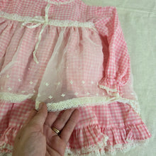 Load image into Gallery viewer, Vintage Pink Gingham Dress 9-12 months
