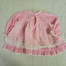 Load image into Gallery viewer, Vintage Pink Gingham Dress 9-12 months
