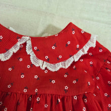 Load image into Gallery viewer, Vintage Bryan Red Floral Short Dress 6-9 months
