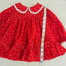 Load image into Gallery viewer, Vintage Bryan Red Floral Short Dress 6-9 months
