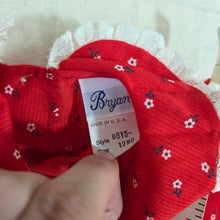 Load image into Gallery viewer, Vintage Bryan Red Floral Short Dress 6-9 months
